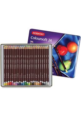 Estojo Lápis de Cor C/24 Coloursoft 0701027 Derwent